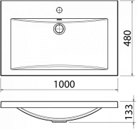 Умывальник Анита 1000