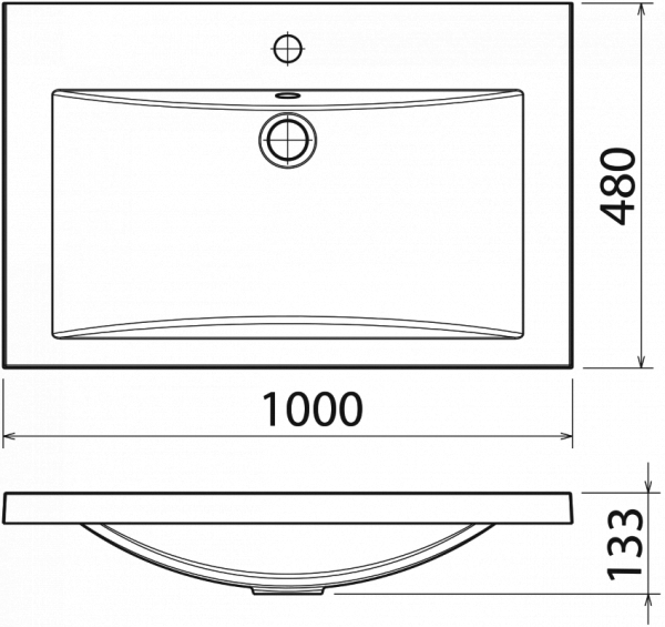 Умывальник Анита 1000