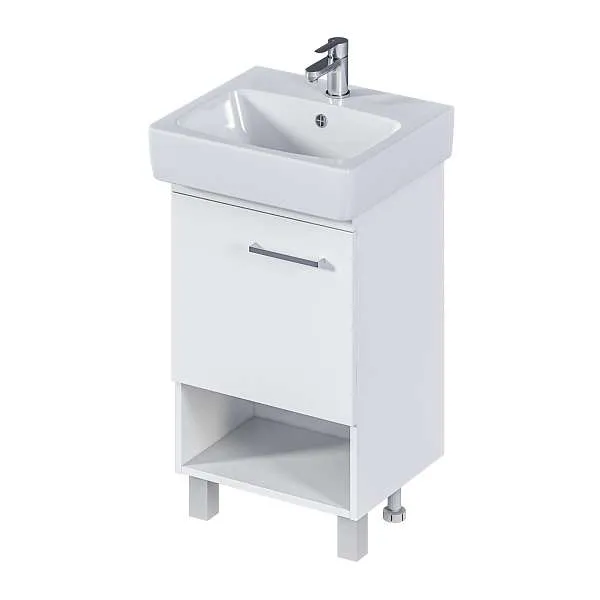Тумба под раковину ТЕРА/Tera 50Н 1д. белый глянец