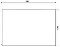 Панель ФЛЭТ/FLAT ЭСМА 900 бок МГ