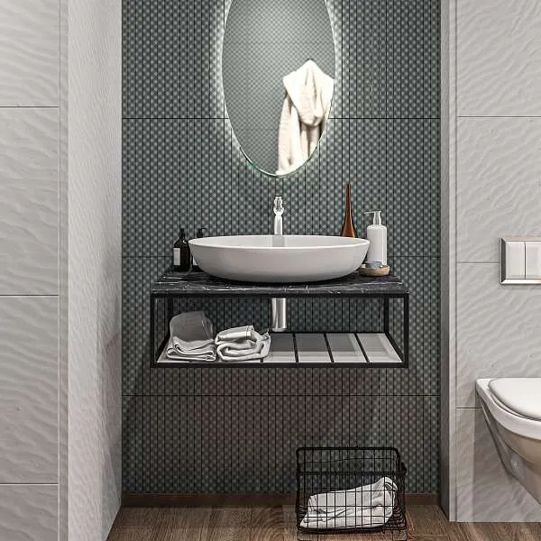 Тумба открытая ШЕРЛ/Sync 90 черный/белый, лофт