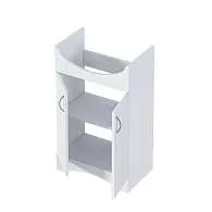 Тумба Уют 60Н 2д. Белая