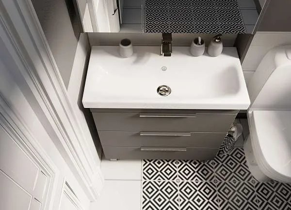 Тумба под раковину ГАУЛА/Gaula 60Н 3я черный