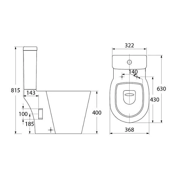Унитаз напольный IDDIS Calipso CAL2DSEi24