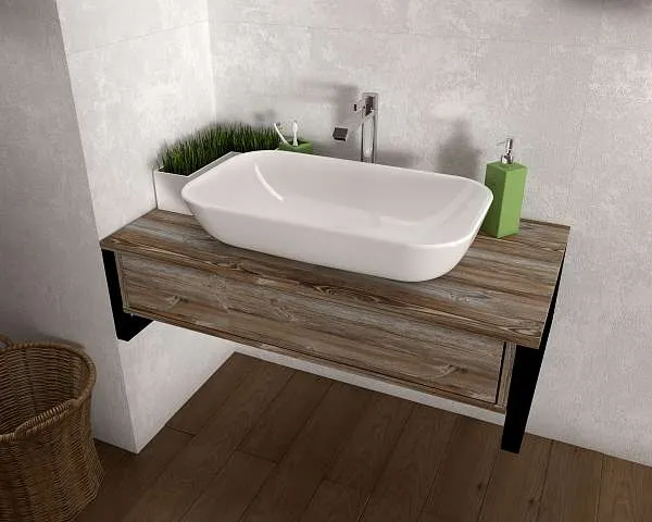 Тумба со столешницей GRUNGE LOFT 80П 1в.я Дуб Намибия