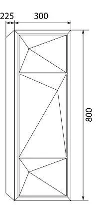 Пенал Romb 30П 1д. Cappuccino L