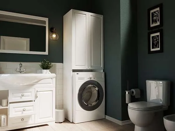 Шкаф ЭЛЕГАНТ КЛАССИК/Wall Classic 67 2д. белый глянец