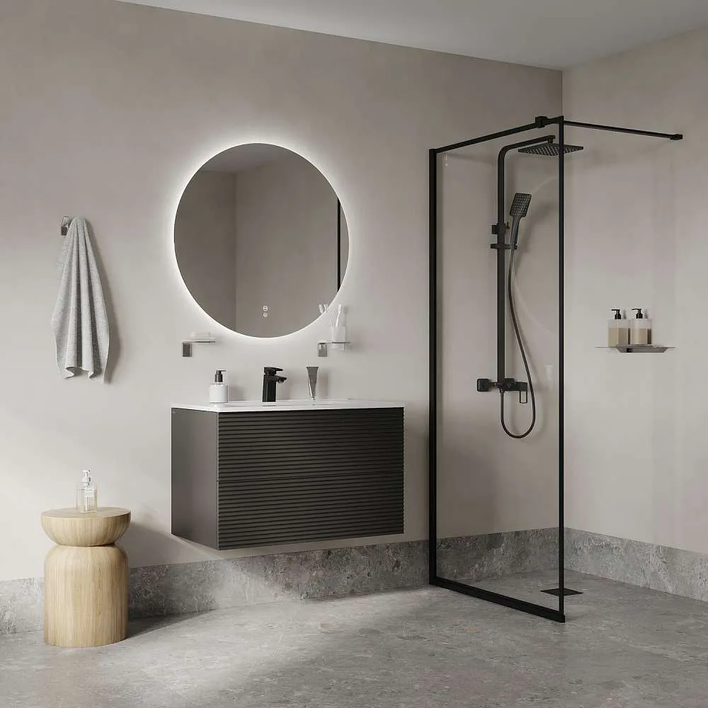 Смеситель для раковины IDDIS Билд черный матовый BILBL00i01