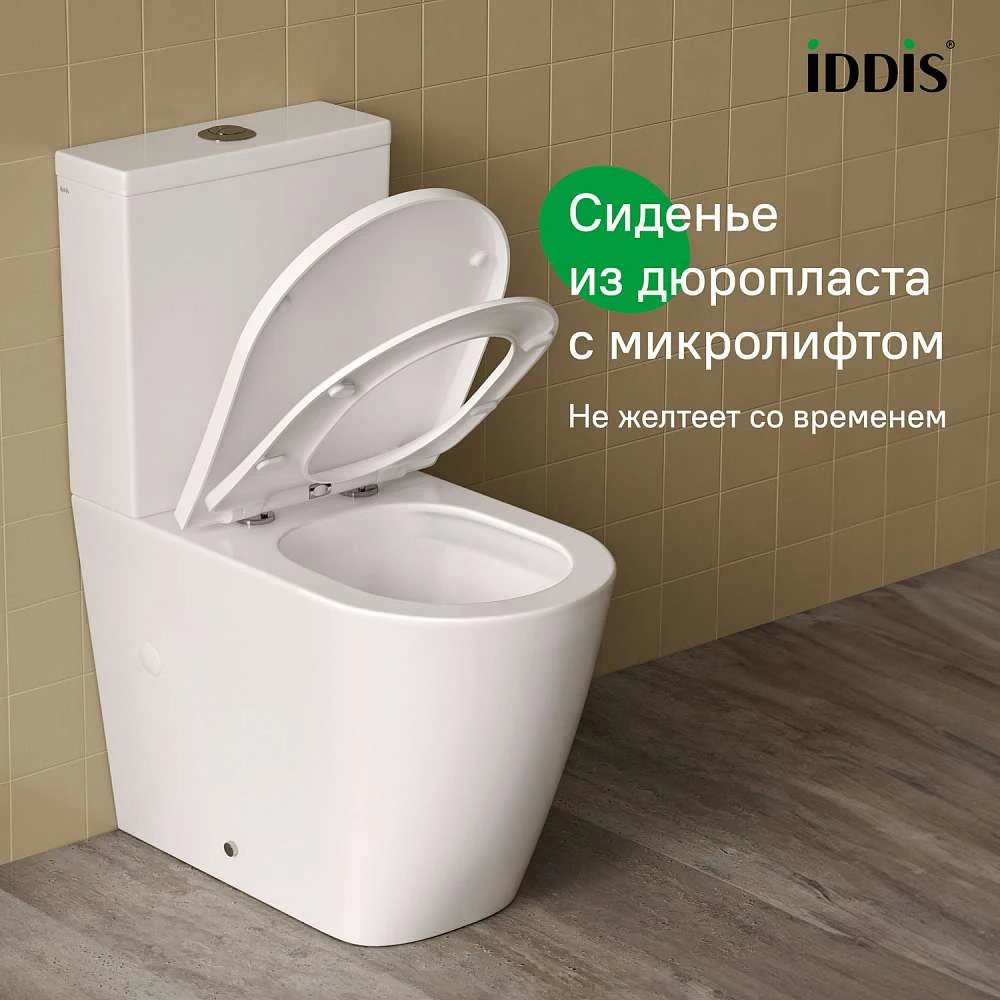 Унитаз напольный IDDIS Слайд смыв торнадо SLIRDSEi24