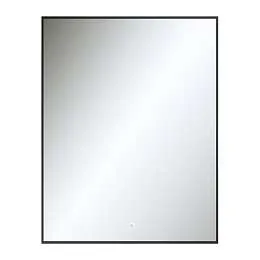 Зеркало PINO (700х900х29) прямоугольник черный УФ01 подсветка/сенсор