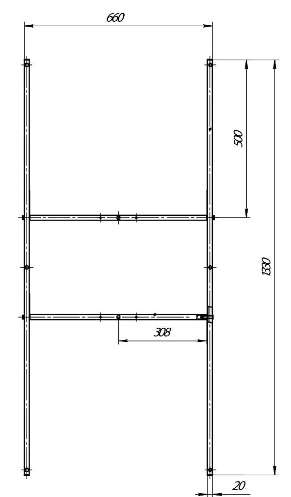 Рама разборная ПУ 1400х700