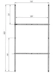 Рама разборная КОРСИКА/KORSIKA 1900