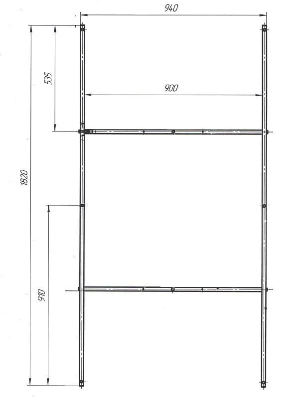 Рама разборная КОРСИКА/KORSIKA 1900