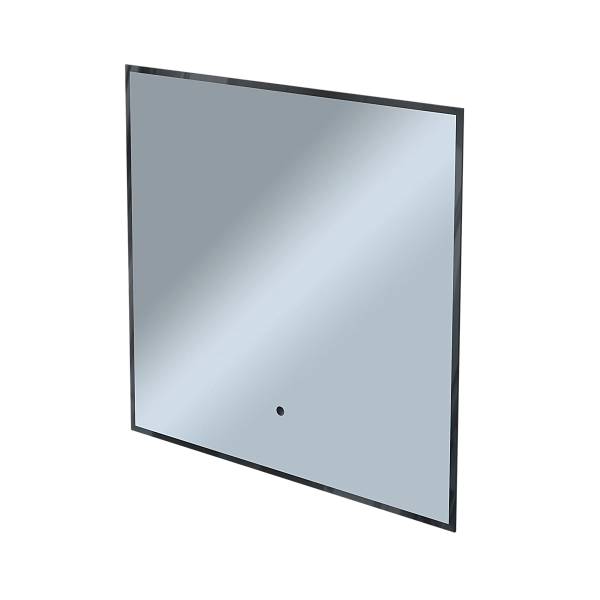 Зеркало Shape Strict (800х800х30) квадрат черный К01 LED датчик