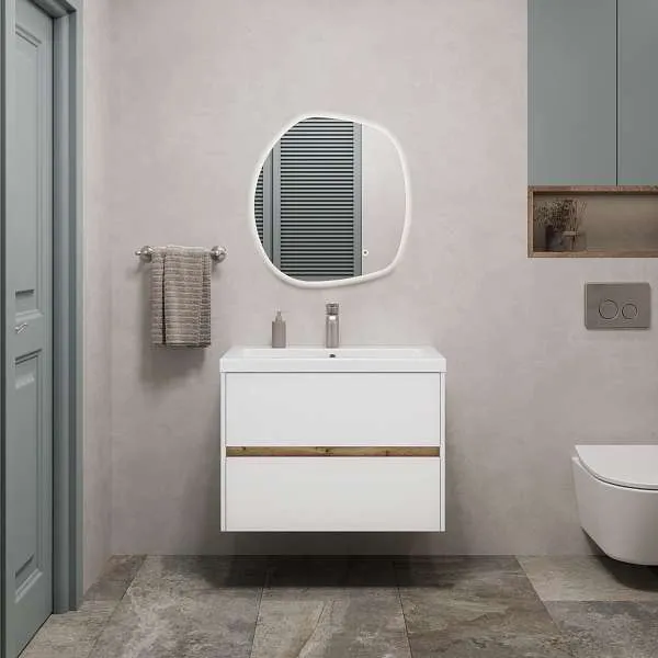 Зеркало PILO (600х650х29) фигурное подсветка/сенсор