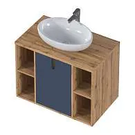 Тумба УТА/Uta 80П 1Д Шарли синий