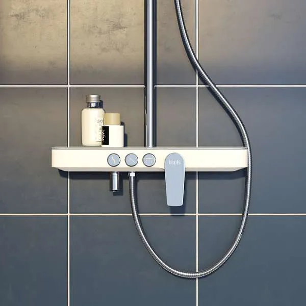 Душевая система IDDIS Shelfy с изливом белый/хром SHESB3Fi06