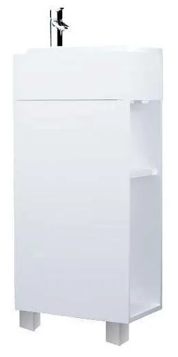 Тумба с раковиной Laura 40Н 1д. Белый глянец L