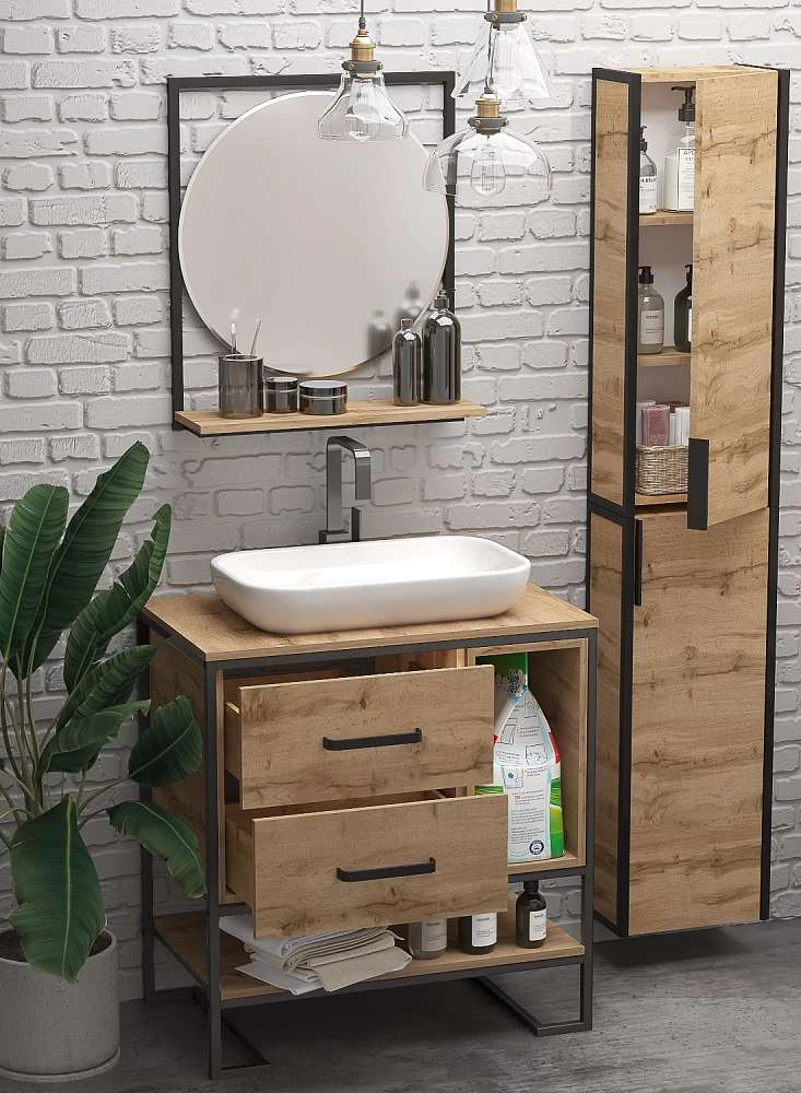 Зеркало ГРАНЖ ЛОФТ/GRUNGE LOFT 60П круглое