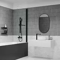 Смеситель для ванны IDDIS Parker черный матовый PARBL02i02WA