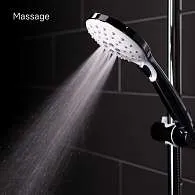 Душевой гарнитур с верхней лейкой IDDIS Ray кнопка белый/хром RAYSW3Fi76