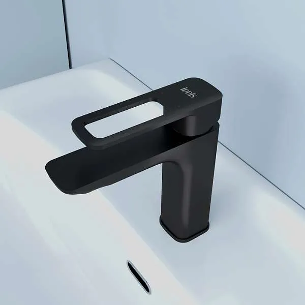 Смеситель для раковины IDDIS Slide черный SLIBL00i01