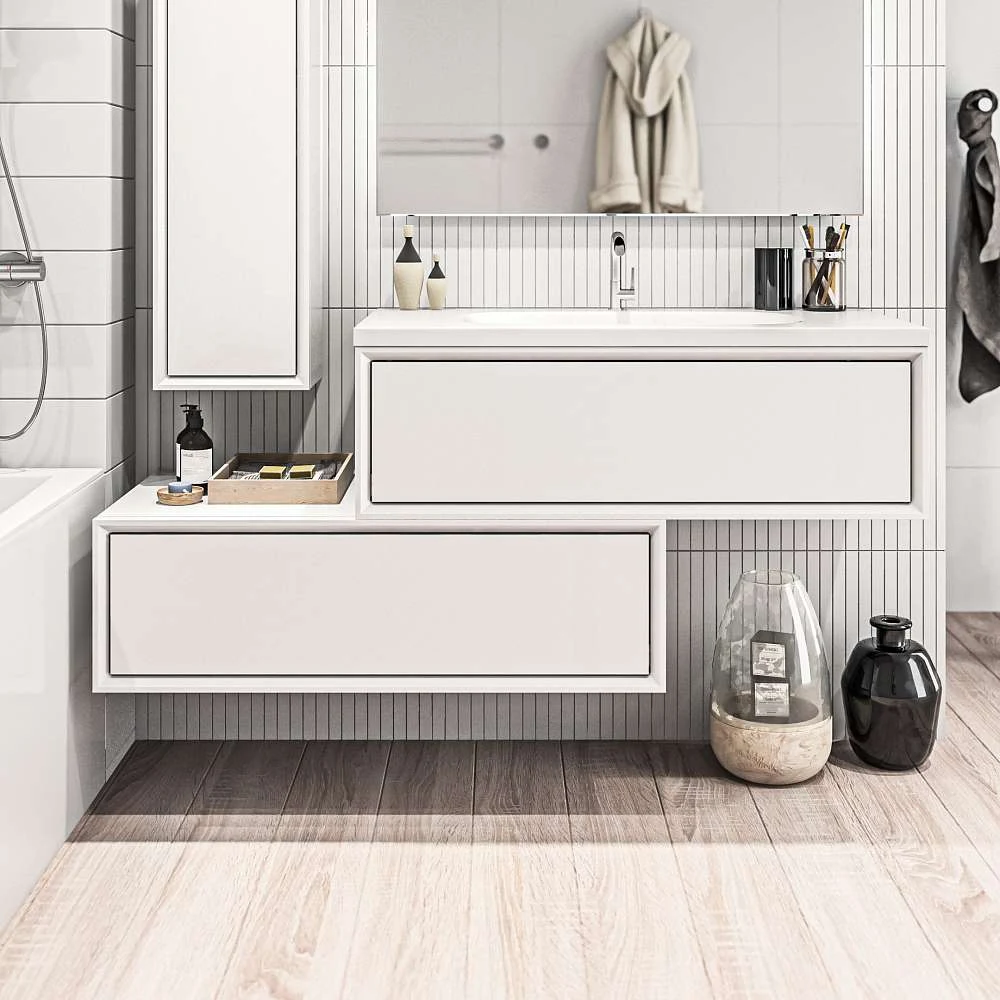 Тумба Milacco 100П 1в.я. Pure White (низ)