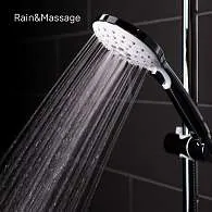 Душевой гарнитур с верхней лейкой IDDIS Ray кнопка белый/хром RAYSW3Fi76