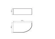 Панель ФЛЭТ/FLAT ДИАНА 1700х900 R/L фронт