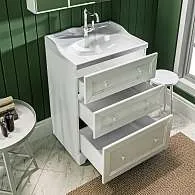 Тумба с раковиной Avanti 60Н 3в.я. Белый глянец