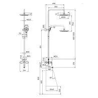 Душевая система IDDIS Ray с изливом белый матовый RAYWT3Fi06