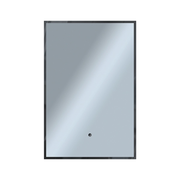Зеркало Shape Strict (400х600х30) прямоугольник черный К01 LED датчик