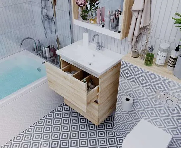 Тумба АРИС 2/New Aris 60П 2я. дуб сонома