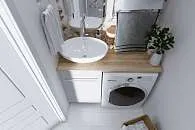 Столешница под стир.машину ВИСТА/Wash 110 L дуб сонома