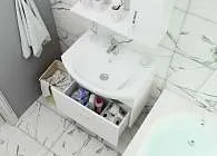 Тумба под раковину Вита 65П 1в.я. белый глянец, МДФ