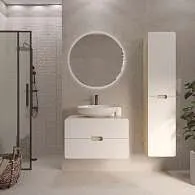 Пенал Vortex 1700х350х300П 2д орех лучистый солнечный/супермат айс