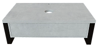Тумба со столешницей GRUNGE LOFT 100П 1в.я Бетон светлый