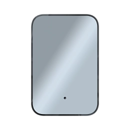 Зеркало Shape Soft (400х600х30) прямоугольник черный К01 LED датчик