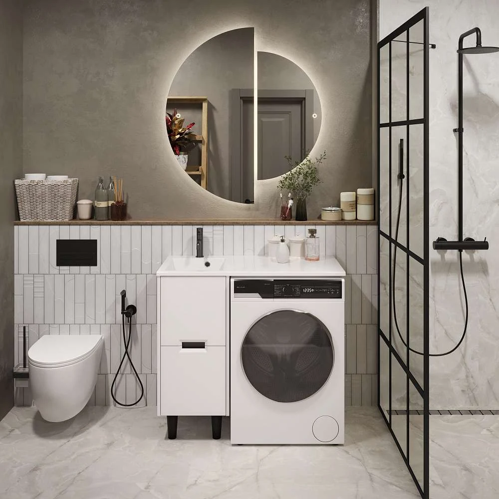 Тумба КЛЭР/Maid 38Н(100) (380х890х475) 2я белый