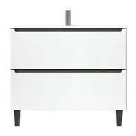 Тумба под раковину КОДА/Coda 105Н (1056х887х471) 2я перламутр белый