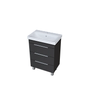 Тумба под раковину ГАУЛА/Gaula 60Н 3я черный