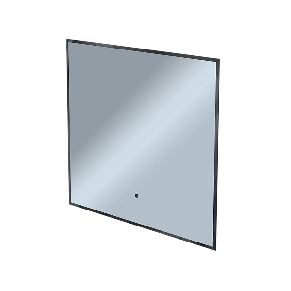 Зеркало Shape Strict (600х600х30) квадрат черный К01 LED датчик