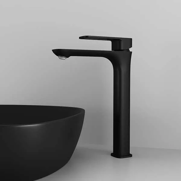 Смеситель для раковины IDDIS Slide высокий черный SLIBL01i01