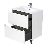 Тумба под раковину КОДА/Coda 65Н (650х887х471) 2я перламутр белый