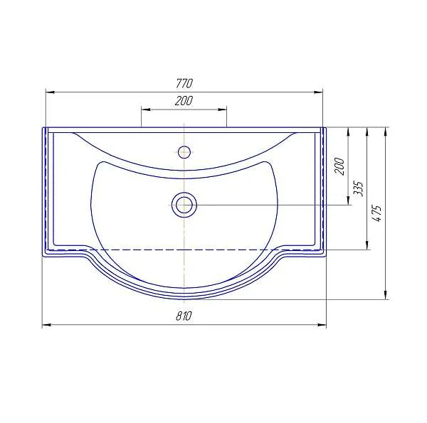 Раковина Классик 80 Кировит