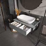 Тумба ГРАНЖ ЛОФТ/GRUNGE LOFT 80П 1в.я бетон лофт