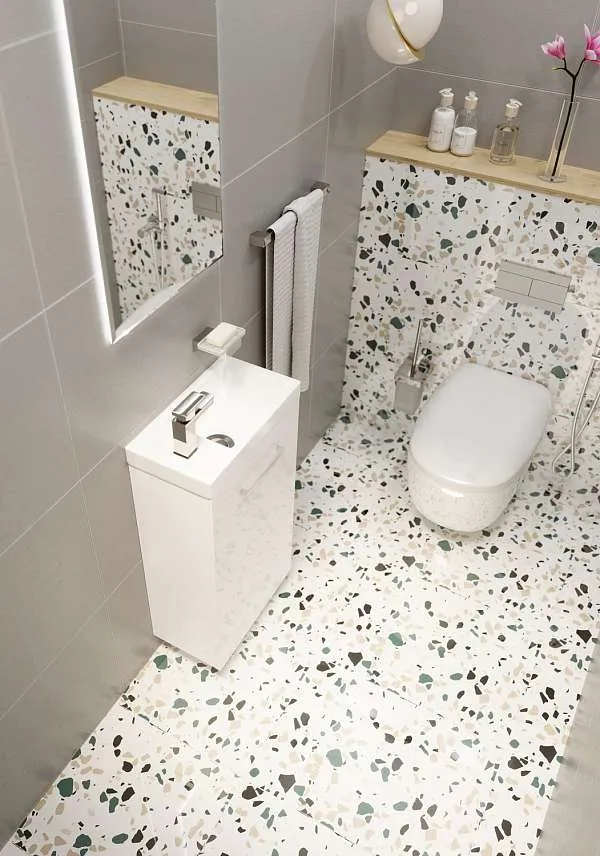 Тумба под раковину Ноктюрн 40П 1д мдф белый глянец