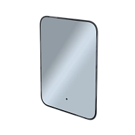 Зеркало Shape Soft (500х1000х30) прямоугольник черный К01 LED датчик