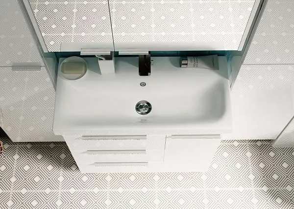 Тумба под раковину ГАУЛА/Gaula 80Н 3я 1д белый