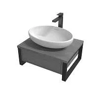 Тумба ГРАНЖ ЛОФТ/GRUNGE LOFT 60П 1в.я бетон лофт